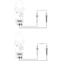 Miniatyrbild 5 av 5: DT201 Digital Clamp Ammeter Multimeter 1000A AC/DC Voltage Tester 1999 Counts Hz NCV Capacitance Ohm Diode Test