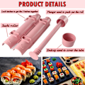 Miniatyrbild 3 av 5: Sushi Roller Kit Sushi Bazooka Set för att göra sushi - Hållbar Camp Chef Risberedare Maskin Form Sushi Rullande Maker Startset för enkel sushilagning