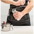 Miniatyrbilde 4 av 4: CNC 420 Rustfritt Stål Konisk Burr Manuell Kaffe Kvern Dobbel Lagring Posisjonering