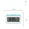 Miniatyrbild 2 av 4: 5 Tums Smart LCD Elektronisk Klocka Skrivbordsmodell med Väckarklocka Luminous Lazy Elektronisk Klocka Multifunktionell Fast Klocka Grön