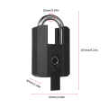 Miniatyrbild 2 av 5: Högpresterande fingeravtryckslås med APP Vattentätt smartlås med nyckel för lagerstaket Utomhusgrind Reable Smart Padlock