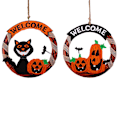 Pikkukuva 2 / 5: 2 kpl Halloween-riipus Ovi Ikkuna Kurpitsa Lepakko Riippuva Riipus Halloween-juhlat Koriste Riippuva Tervetuloa-kyltti