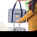 Miniatyrbild 2 av 5: Vikbar Reseväska Tote Lätt Vikt Vattentät Duffel Bärförvaring Bagage Bärbar Vikbar Väska Vikbar Reseväska för Blå 1