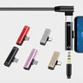 Miniatyrbillede 4 af 5: USB C til 3,5 mm lydadapter, USB Type C til AUX Dongle hovedtelefonstikadapter