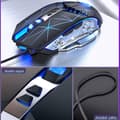 Miniatyrbild 2 av 5: Wired USB External RGB Gaming Mouse, Multicolor Silent RGB Mechanical Gaming Mouse with Light 3200 dpi 7 Buttons for Computer Desktop Laptop