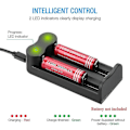 Miniatyrbillede 4 af 5: 21700 26650 18650 16340 18500 32650 3.7v Genopladeligt Li-ion Batteri Usb 2-Plads Oplader LANG