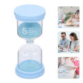 Miniatyrbillede 4 af 5: Sandurtimer Bordplade Timeglas Dekoration Delikat Timeglas Skrivebords Timeglas Dekoration Himmelblå 10X4.5CM Sky-blue 10X4.5CM