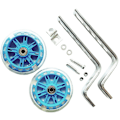 Miniatyrbillede 3 af 5: Træningshjul Flash Mute Hjul Cykel Stabilisator Monteret Kit Kompatibel til Cykler 1PCS Børnecykel Kørsel Lydløs Træning