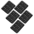 Pikkukuva 4 / 5: 5 kpl Leikkikalu Lasten Miniatyyrikeittiötarvikkeet Minikeittiötarvikkeet Miniatyyri Uunipelti Nuken Talo Uunipelti Musta Black 4X3cm