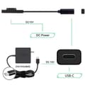Miniatyrbilde 5 av 5: Type-C USB-C DC 15V hunn til Surface Pro3 Pro4 Pro5 Pro6 Book Pro ladekabel svart