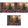 Miniatyrbild 2 av 2: 3 st 5x3ft Julgranspresenter Fotobakgrund Party Bakgrund Juldekoration Väggmålning Fotostudio Rekvisita 3 st 3pcs