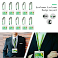 Miniatyrbilde 2 av 5: (Arbeiderdagskampanje!) 1 stk. Halskjede Solsikkesnor med sikkerhetsspenne + Plast ID-kortholder (FMY) 1Pcs