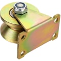 Miniatyrbilde 5 av 5: Pakke med 2 stk. 2\" V-sporhjul, kraftige stive hjul for omvendt spor, rullende port, industrielle maskinvogner, vaierbane
