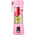 Pikkukuva 3 / 5: Kannettava Sekoitin Monitoiminen USB Sähköinen Blenderi Ruoka Smoothie Maker Sekoitin Sekoitus Latautuva 6-lehti Hedelmämehukeitin Kuppi (vaaleanpunainen)