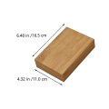 Pikkukuva 4 / 4: 1 kpl Käytännöllinen Teepurkkilaatikko Puinen Tiiliteen Säilytyslaatikko Kotelo (puun väri) Puun väri 16X11X3.8CM Wood color 16X11X3.8CM