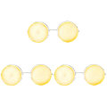 Miniatyrbilde 1 av 2: 3 stk Morsomme Dansfest Sminkebriller Sitron Briller For Maskerade Fest (gul)3stk 3pcs