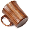 Miniatyrbillede 2 af 4: Trækaffebøtter Trækop Naturlig Jujube Kop Håndlavet Tekop med Håndtag 10 oz / 300ml stærk og holdbar og delikat
