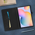 Miniatyrbild 4 av 4: Fodral - Samsung - Galaxy Tab S6 Lite - Konstläder - Kortfack - Stödfunktion - Svart Svart