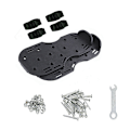 Miniatyrbillede 2 af 5: Forudsamlede Metal Græsluftersko med 2 Justerbare Remme - Metalbase - Justerbar - One Size Fits All - Stålspidsede Sko