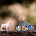 Miniatyrbild 4 av 5: 1 st Miniatyrhusmodell Simuleringscykel Mountainbike Miniatyr Dekorationsprydnad Blå 10x7cm Blue 10x7cm