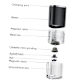 Miniatyrbilde 3 av 5: Kaffe Maskin Konisk Kaffe Kaffe for Espresso Oppladbar Kaffe Elektrisk Kaffe Kvern Maskin Elektrisk Kaffe for Hjem