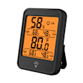 Miniatyrbillede 4 af 4: Digital Termometer Hygrometer (Sort), Indendørs Luftfugtighedsmåler med Baggrundsbelysning og Stor LCD-Skærm, ℃ og ℉ Skift,