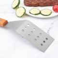 Miniatyrbilde 4 av 5: Metallisk Spatelsett - Griddle Lang Spatel - Teppanyaki Spatler - Griddle Skrape og Pannekake-Vender eller Hamburger-Vender - Rustfritt