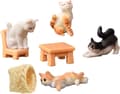 7 st kattfigurer i harts