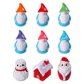 9-Piece Christmas Gnome Artificial Snow Scene, DIY Decorative Accessories Mini Figures
