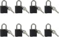 8 stk minilåser med nøkler 8 stk svart item_package_quantity