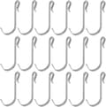 20 st J-formad krok 20 st Silver Silver Silver