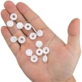 Miniatyrbilde 2 av 4: 100 stk Plast Hengsel Skruehetter, Klaffskivehetter, Premium Slitesterk Beskyttelse (Hvit)