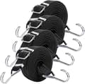 4 st Bungee-snören med krokar, 2 m Bungee-snören med krokar wi