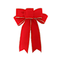 Miniatyrbillede 3 af 5: ３ STK. Bøjler fra Holiday Bows - Diagonal Stribet Julekransbøjler til Julepynt & Håndværk