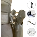 Miniatyrbillede 3 af 5: 4 stk. PU Læder Duty Belt Keeper og Dobbelt Snap Belt Keeper Loop Duty Keepers Passer til Sikkerhed Taktisk Duty Belt Keepers