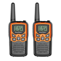 Miniatyrbillede 1 af 5: 2 stk. Kommunikationsradioer, VOX-funktion, med lommelygte, USB-opladning Walkie Talkie Lang rækkevidde til voksne, børn (Orange)