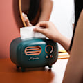 Miniatyrbillede 5 af 5: Vævæskeskrin Cover Holdere Retro Radio Model Vævæskeskrin Vævæskeskrin Multifunktionel i Hjemmet Stue Sød StilKl