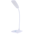 Miniatyrbillede 1 af 5: Foldbar Øjenbeskyttende Læselampe med LED til Kontor, Bord, Soveværelse - Sølv USB Natlampe til Kollegieværelse