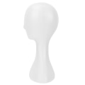 Miniatyrbilde 2 av 2: Sjal Kvinner Hatt Hode Mannequin Parykkhode Full Maskin Parykk Kvinnehode Display Modell Hvit 40x22.5cm White 40x22.5cm