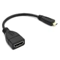 Miniatyrbillede 3 af 4: Micro HDMI til HDMI han til hun adapterkabel stik til HDTV type D HDMI