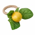Miniatyrbilde 1 av 5: 2 stk. Serviettringer i sitronform, plante-serviettringer, blad-serviettspenner, frukt-serviettringspenner, gule sitron-serviettringspenner