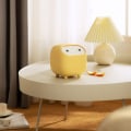 Miniatyrbilde 2 av 5: Søt Mini Ninja Skrivebords Søppelbøtte med Lopp Små Søppelbøtte Kontor Plast Søppelbøtte for Bad Vanity, Skrivebord, Kontor eller Kaffe Bord