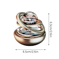Miniatyrbillede 3 af 5: Solcelled Roterende Bilpynt Aluminium Stjerneophæng Biltilbehør PyntA