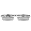 Miniatyrbillede 3 af 4: 1 stk Kreativ Krydderidish Rustfrit Stål Dip Dish Køkkenforsyning (sølv)Sølv19X10X3CM Silver 19X10X3CM