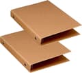 A5 6-rings ringbind, A5 ringbindmapper, A5 ringbind 6 huller, Kraft a5-mapper til tilføjelse af brochurer, scrapbooking-papir, løse ark, 2 stk.