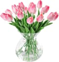 20 stk realistiske kunstige tulipaner i latex