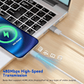 Miniatyrbilde 6 av 6: 4-pakning USB til Type-C 3.2 Adaptersett: 2 USB til Type-C og 2 Type-C til USB-adaptere