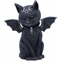 Nemesis Now Winged Malpuss Ockult Kattfigur - Polyresin - Svart & Silver