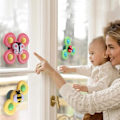 Miniatyrbild 5 av 7: 3-pack - Fidget Spinner med Sugpropp för Barn - Snurrleksak