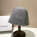 Miniatyrbild 1 av 5: Grå damdesign halm solhatt, fashionabla, funktionella och snygga bredbrättade strand solhattar för kvinnor（M）